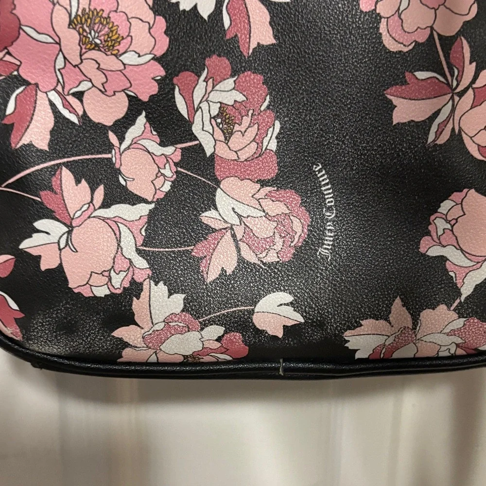 Juicy Couture Floral Black and Pink Backpack - Picture 9 of 14